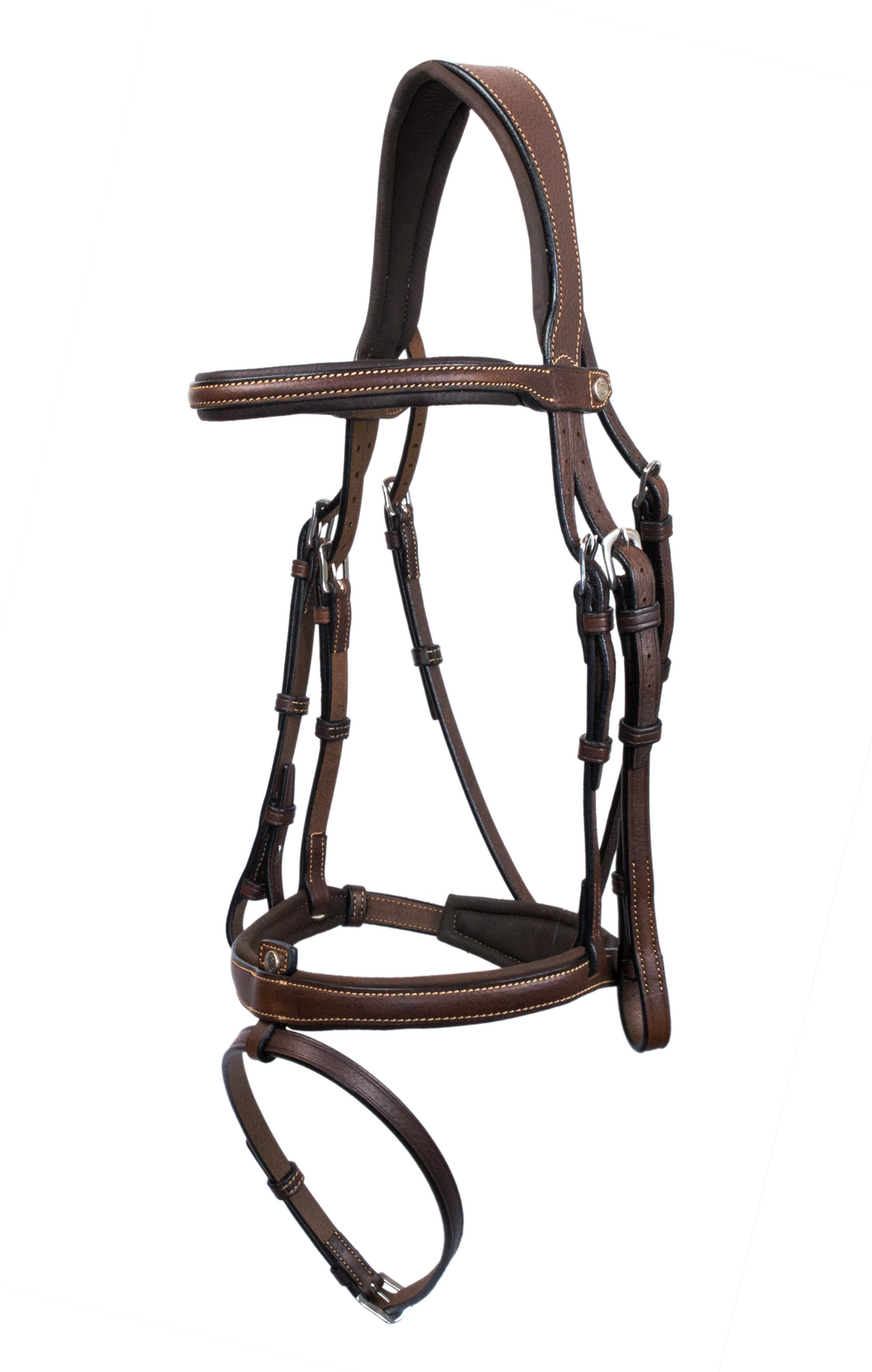 Origin anatomic flash noseband bridle - Grain leather