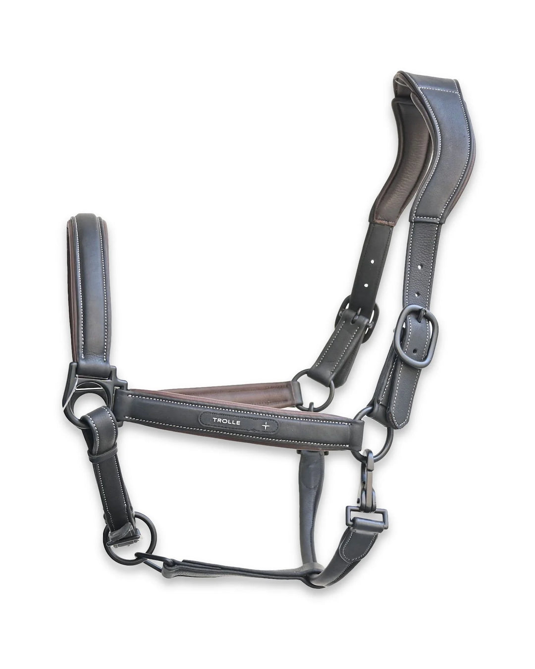 Ergonomic Leather Halter with Rope