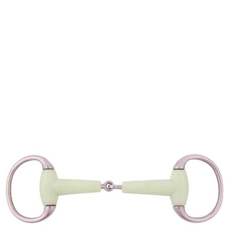 Single jointed eggbutt snaffle apple mouth - 18 mm