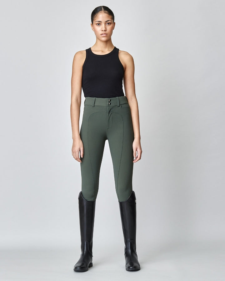 High-waist compression riding breeches full grip