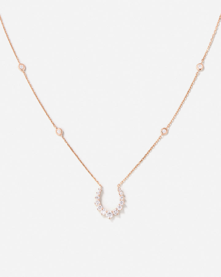 Double Confidence Necklace with White Diamonds