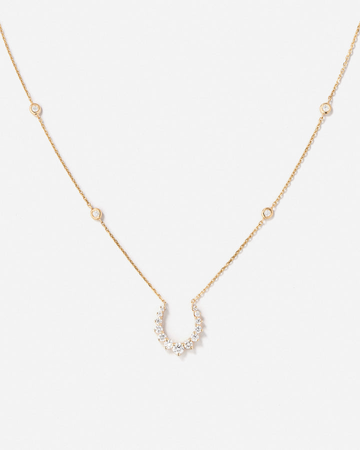 Double Confidence Necklace with White Diamonds