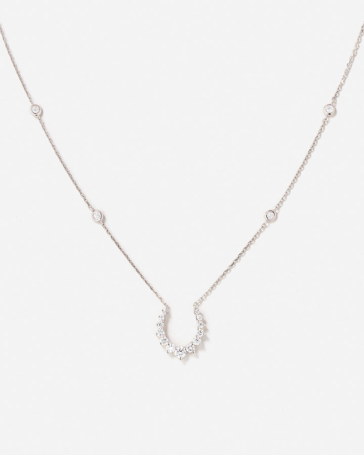 Double Confidence Necklace with White Diamonds