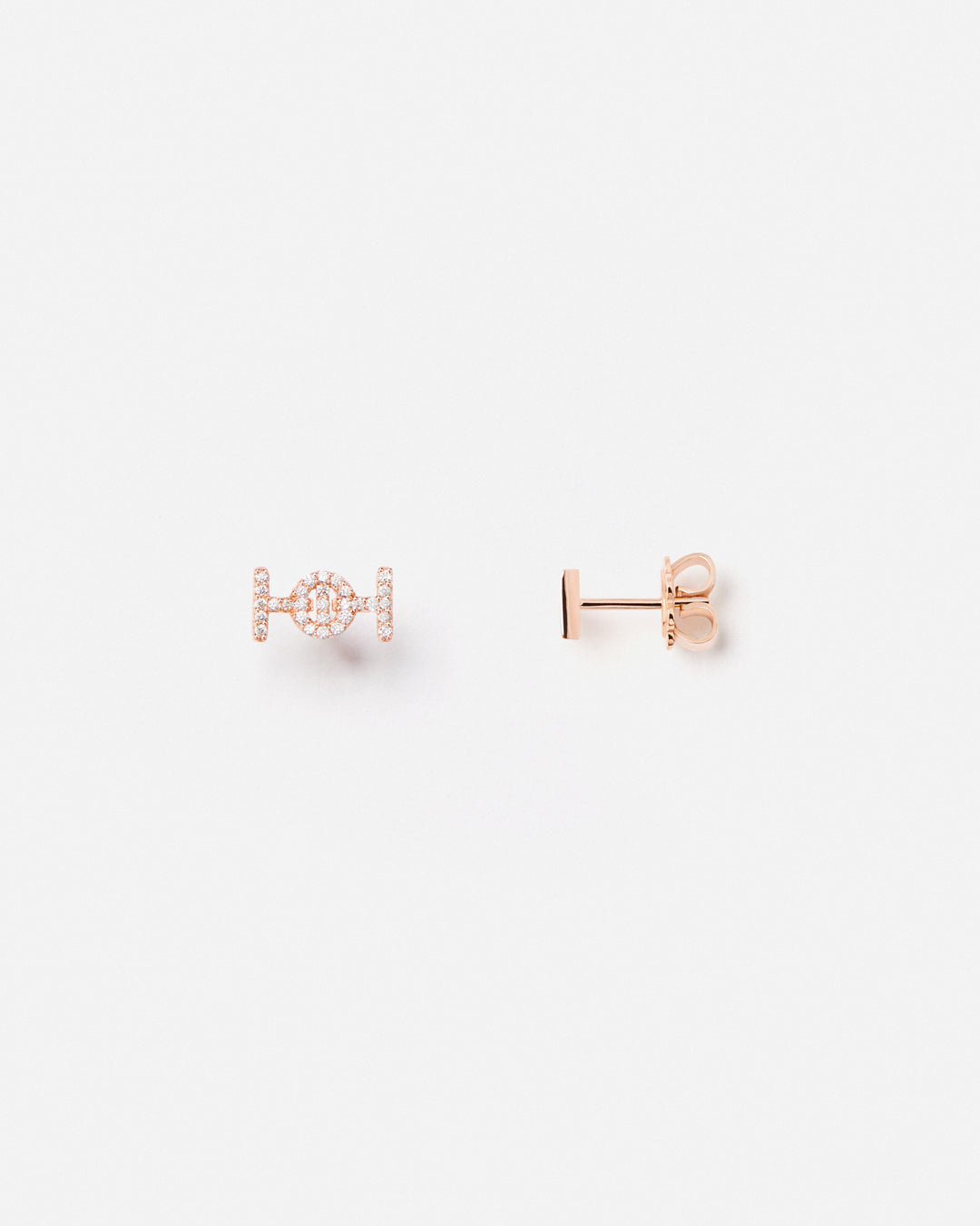 Challenge Studs with White Diamonds