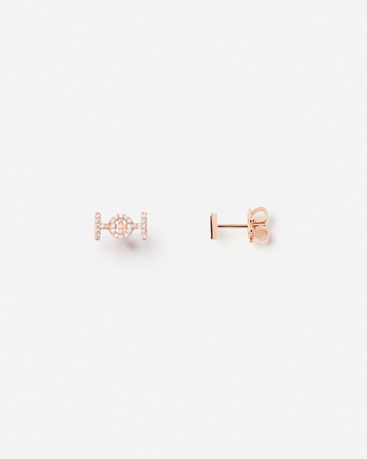 Challenge Studs with White Diamonds