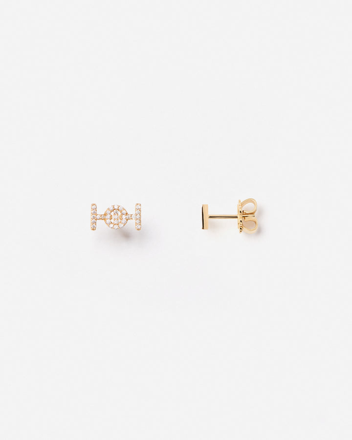 Challenge Studs with White Diamonds