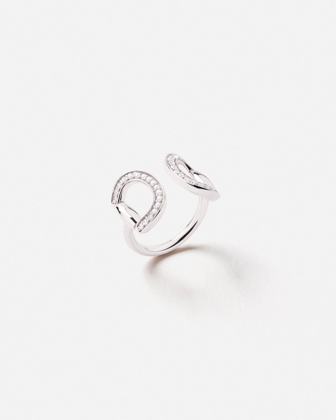 Connection Ring with White Diamonds