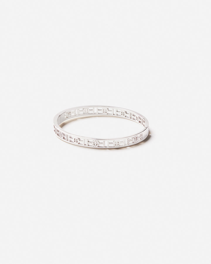 Challenge Bangle Demi Pavé with White Diamonds