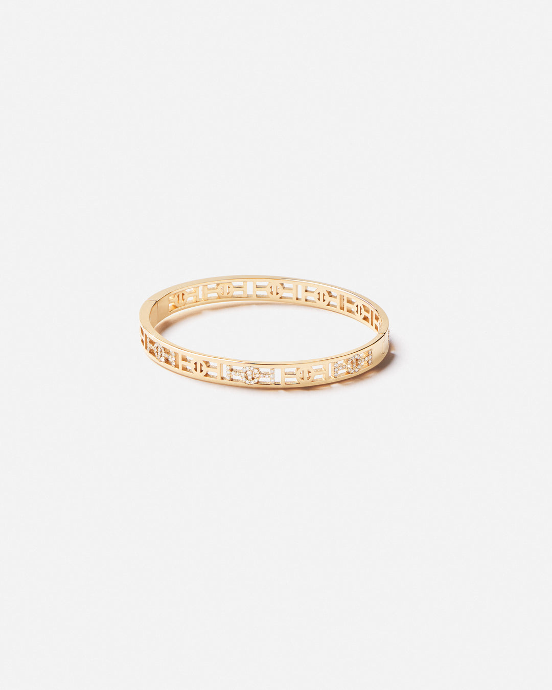 Challenge Bangle Demi Pavé with White Diamonds