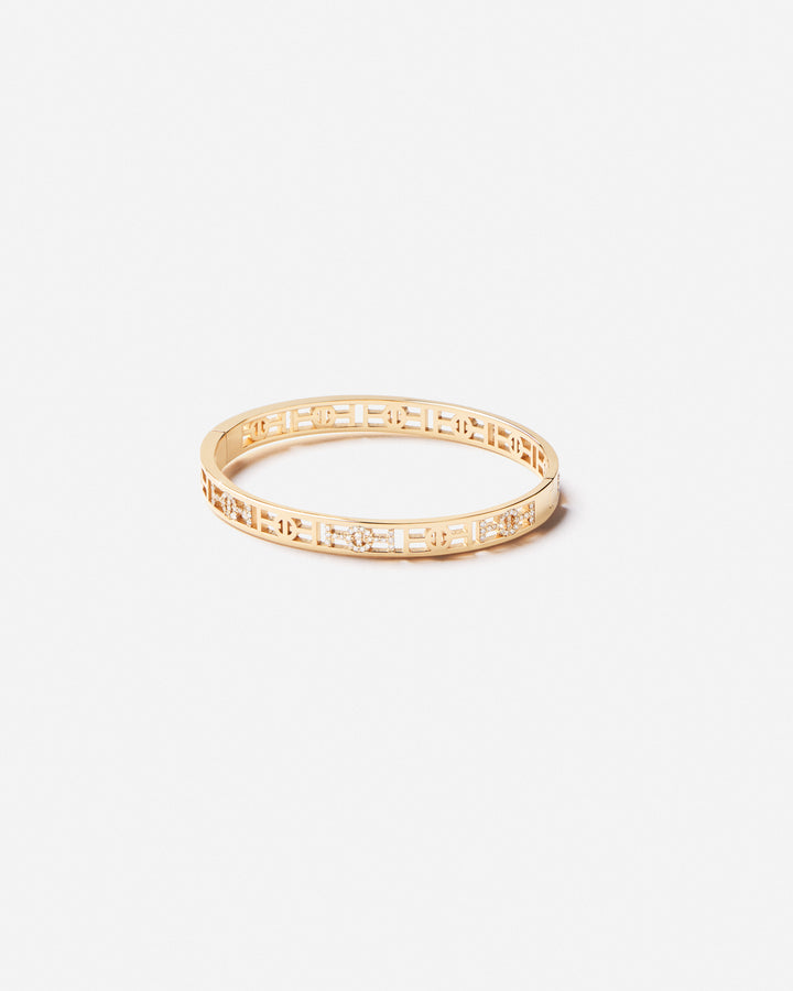 Challenge Bangle Demi Pavé with White Diamonds