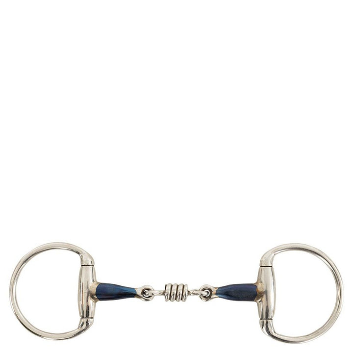 Double jointed eggbutt snaffle sweet iron 16 mm bit