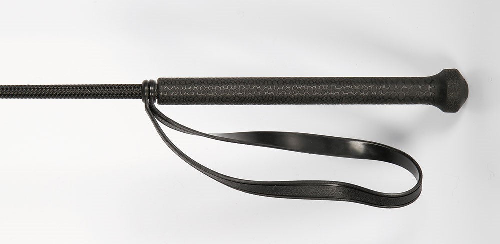 Dressage whip rubber handle