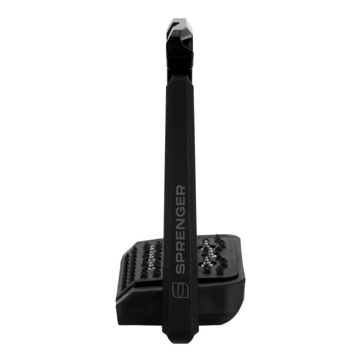 Aero-Stirrups With Spikes Black Anodized - Size 120 mm