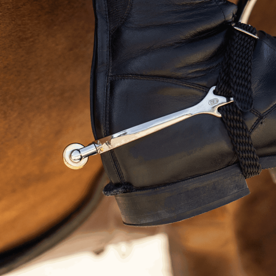 ULTRA fit spurs with Balkenhol fastening - Stainless steel, 25 mm rounded