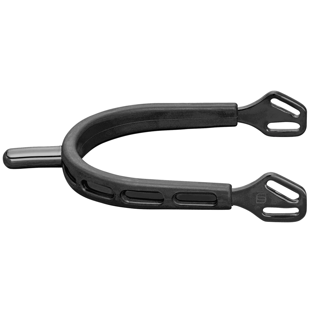 Ultra Fit Extra Grip Spurs "Black Series" - Stainless Steel Anthracite, 25 mm Rounded