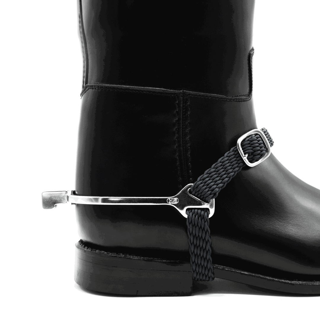 BootProtect spurs with Balkenhol fastening - Stainless steel, 20 mm flat