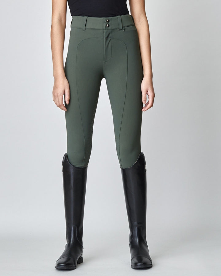 High-waist compression riding breeches full grip