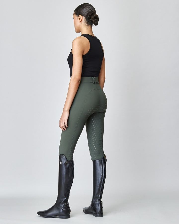 High-waist compression riding breeches full grip