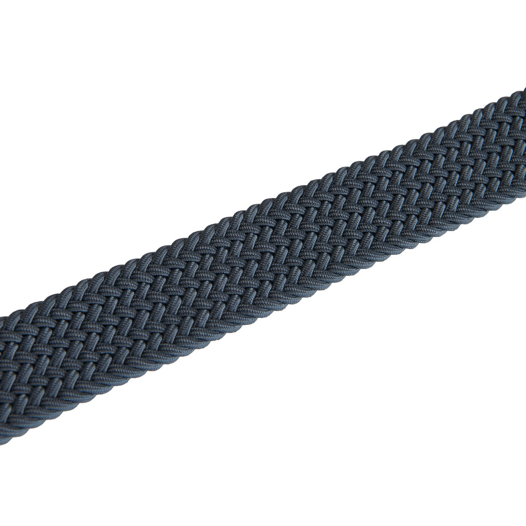 Elasticized belt crossed pattern