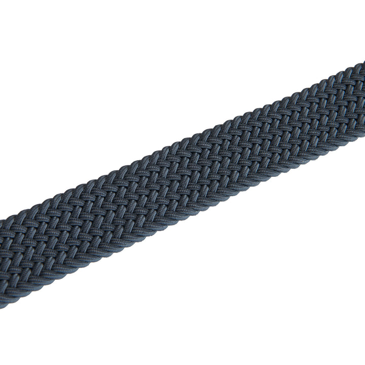 Elasticized belt crossed pattern