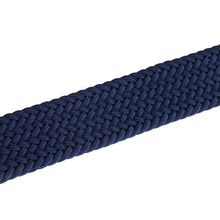 Elasticized belt crossed pattern