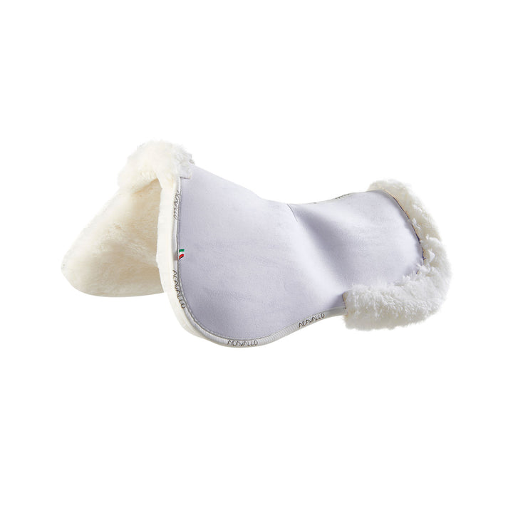 Memory foam half pad with pockets and adjustable risers