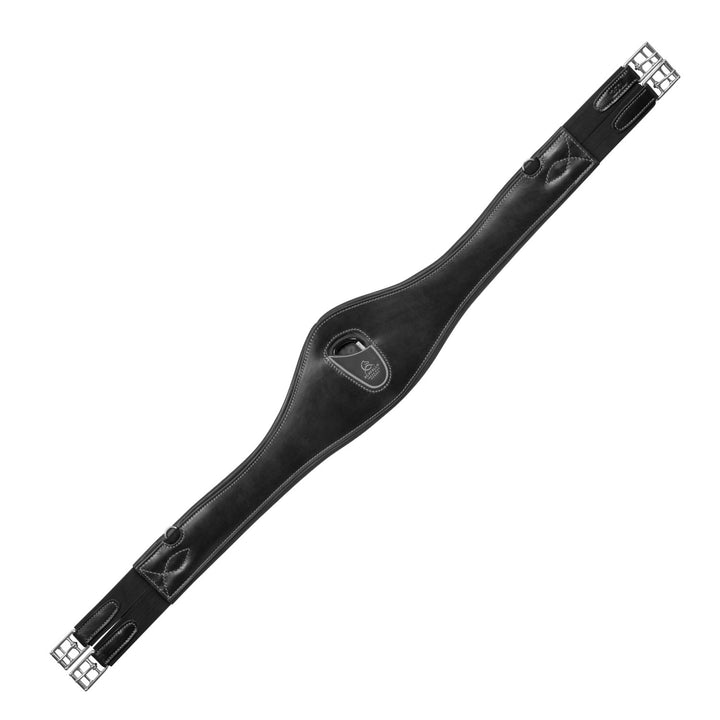 Anatomical jumping girth calfskin