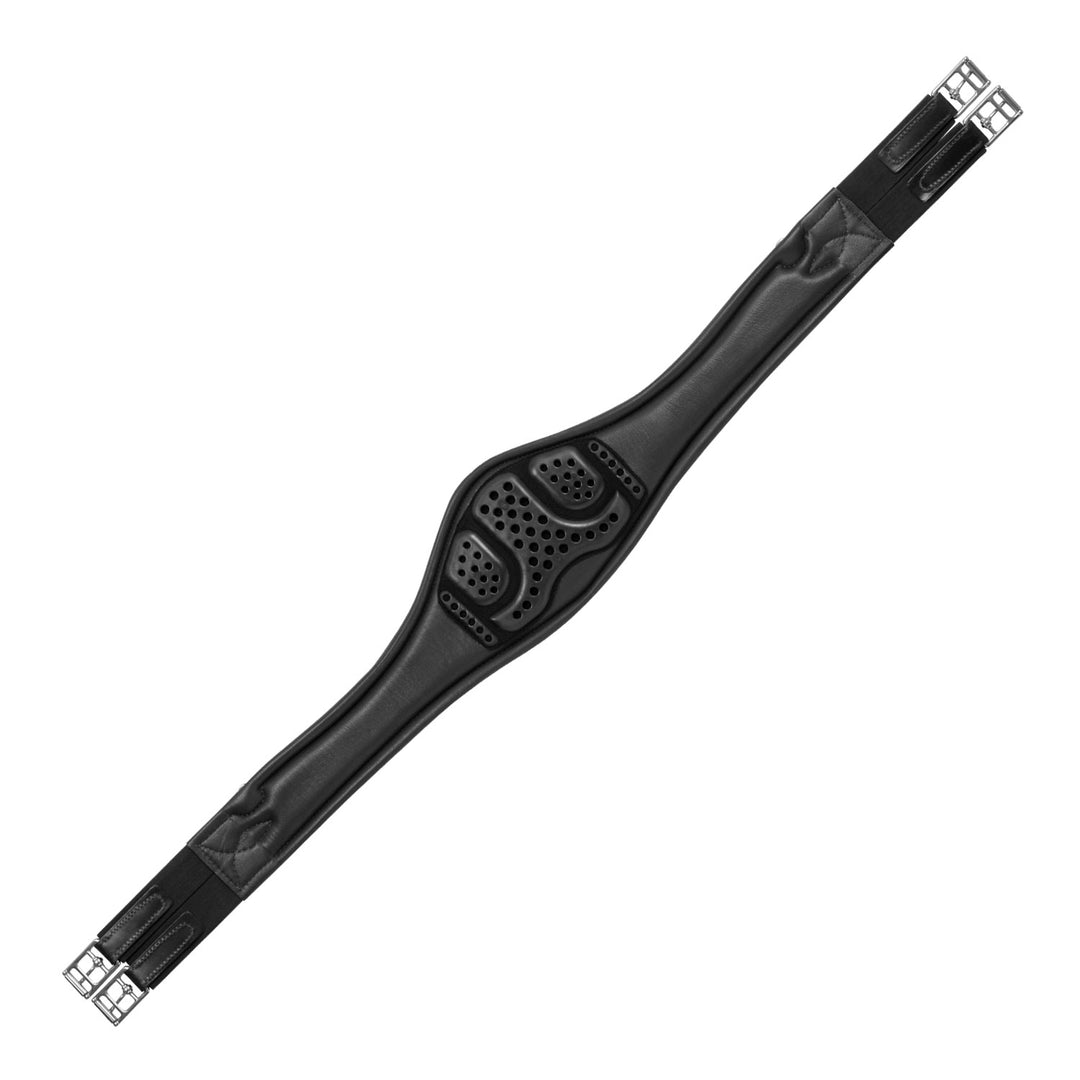 Anatomical jumping girth calfskin