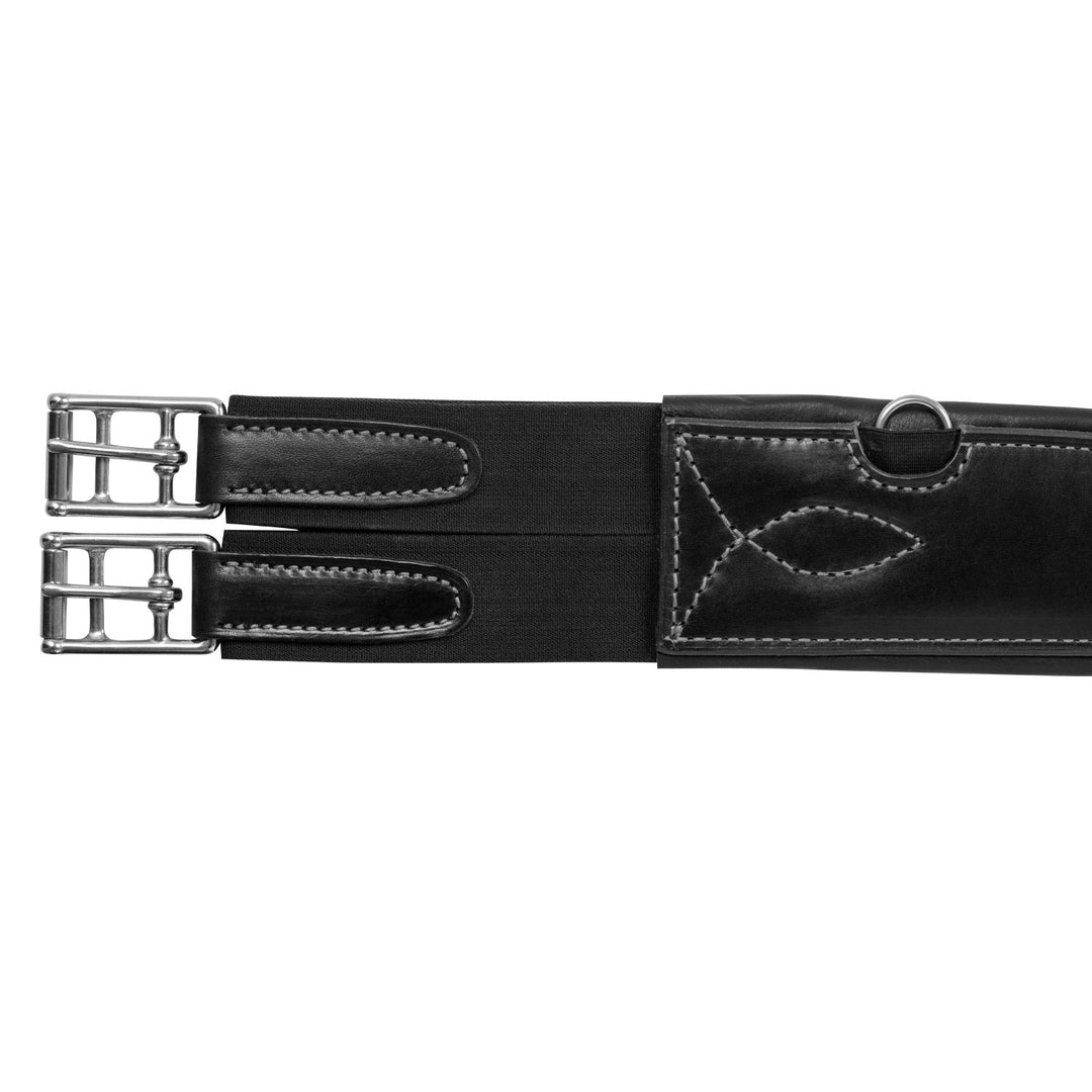 Anatomical jumping girth calfskin