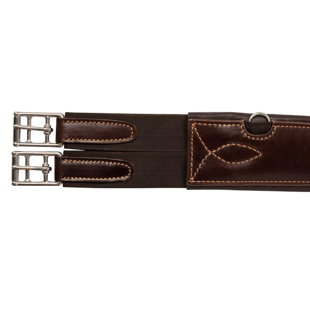 Anatomical jumping girth calfskin