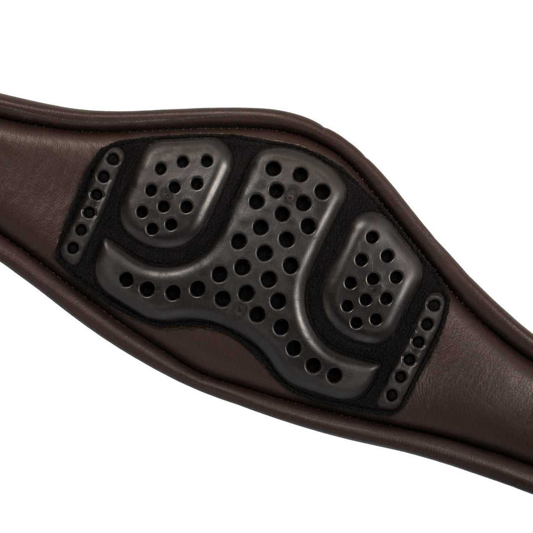 Anatomical jumping girth calfskin