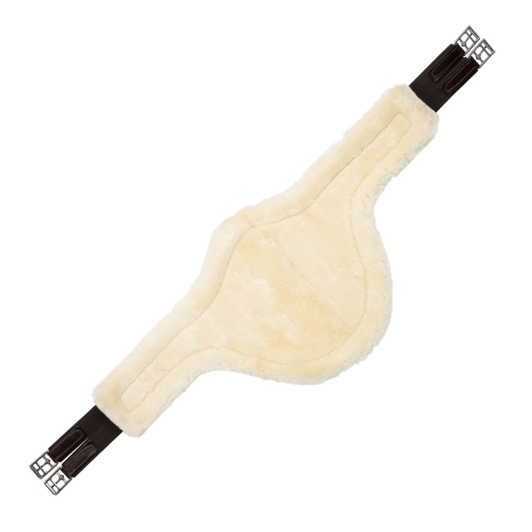 Jumping stud guard girth removable faux sheepskin