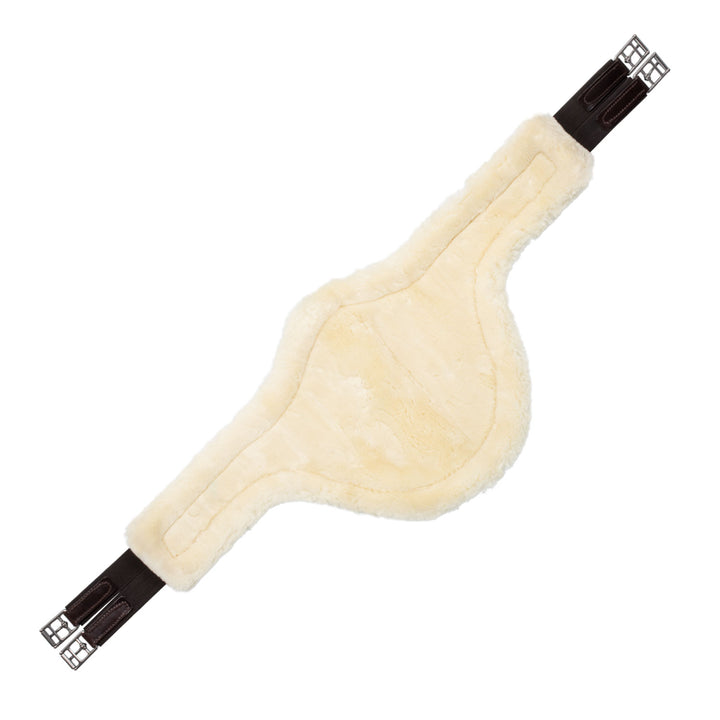 Jumping stud guard girth removable faux sheepskin