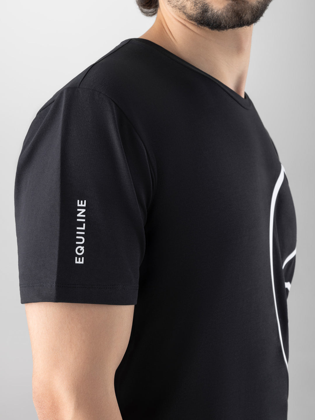 Caster - Equiline Man’S T-Shirt With Big Logo Printed