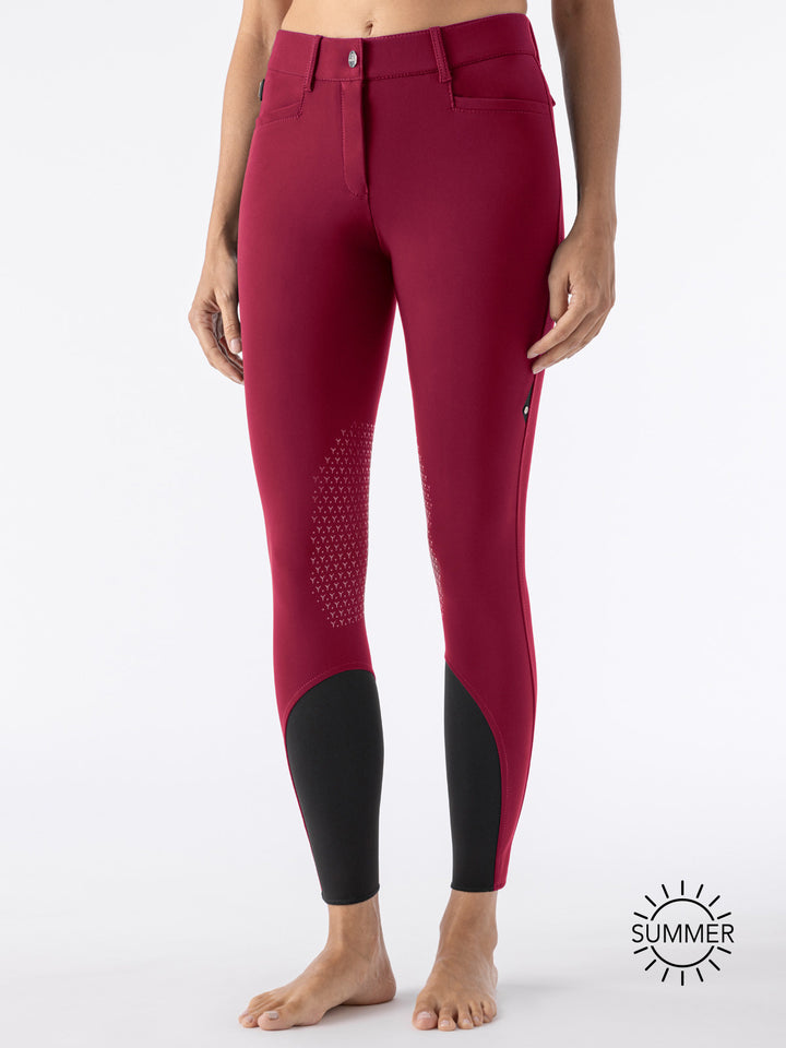 Atirk Summer - Women’S Summer Riding Breeches With Knee Grip