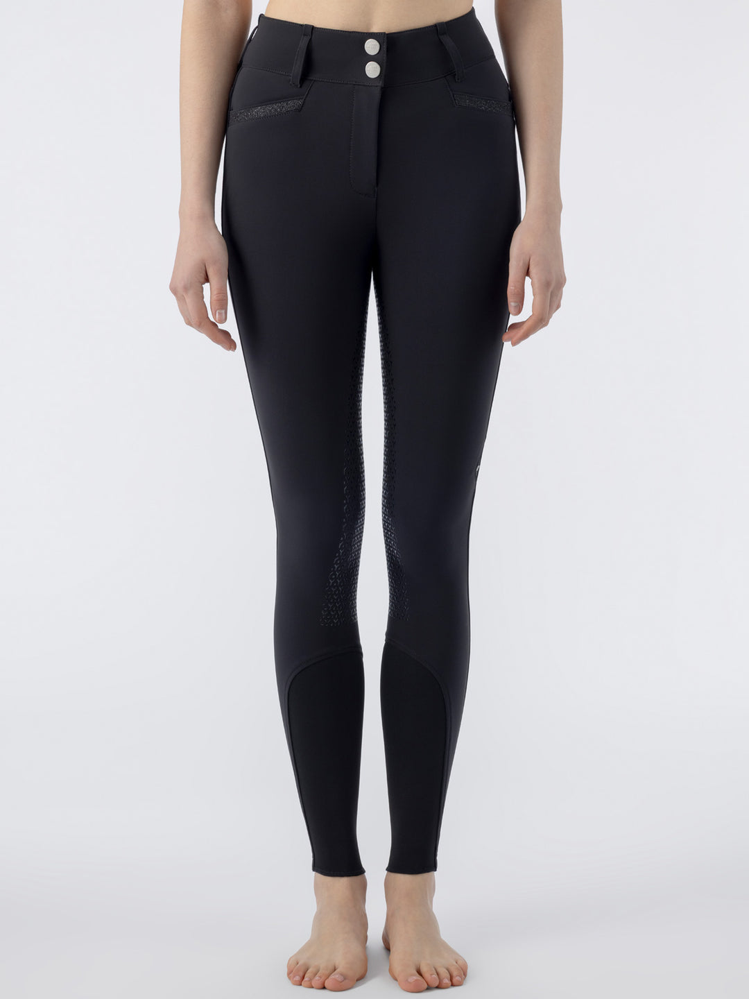 Crystalef - Women'S Equiline Full Grip High Waist Breeches With Crystal Fabric Inserts