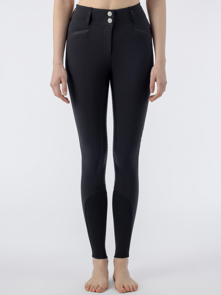 Crystalef - Women'S Equiline Full Grip High Waist Breeches With Crystal Fabric Inserts