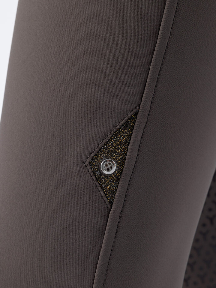 Crystalef - Women'S Equiline Full Grip High Waist Breeches With Crystal Fabric Inserts