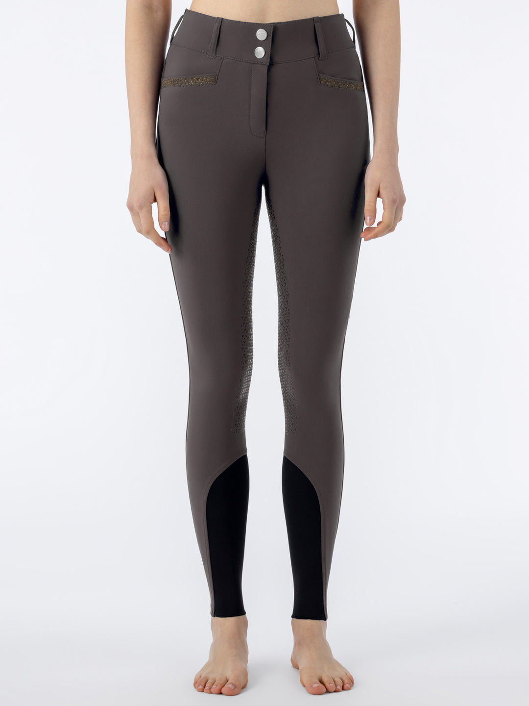 Crystalef - Women'S Equiline Full Grip High Waist Breeches With Crystal Fabric Inserts