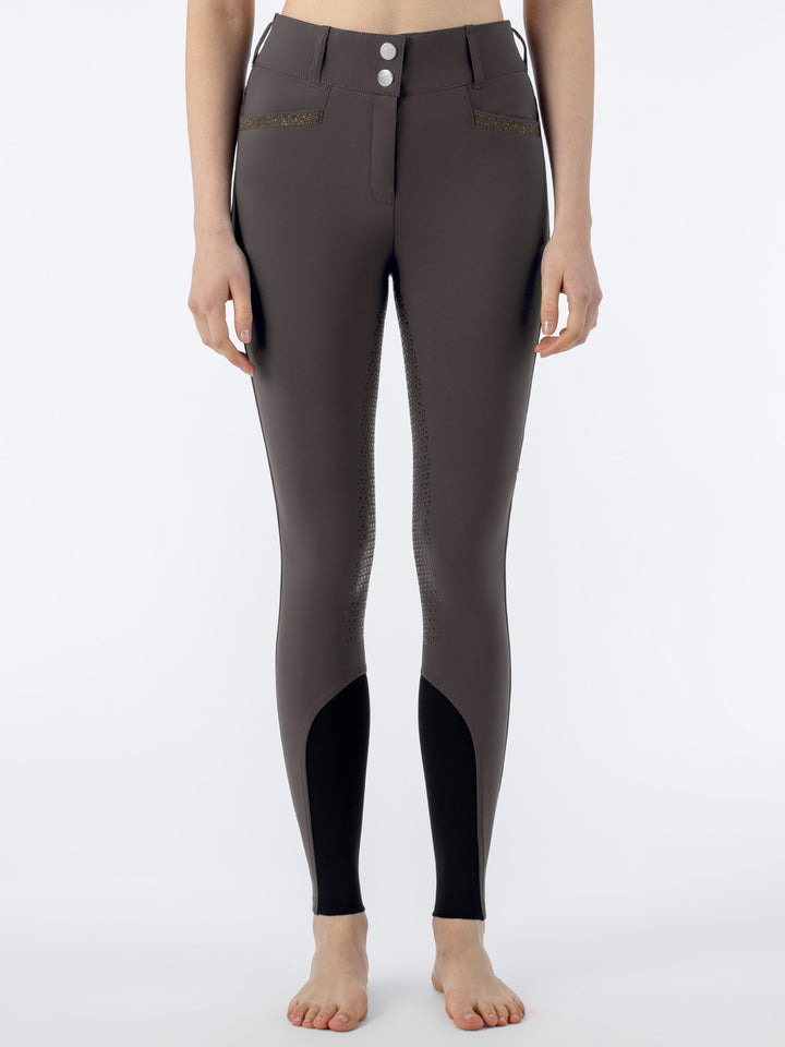 Crystalef - Women'S Equiline Full Grip High Waist Breeches With Crystal Fabric Inserts