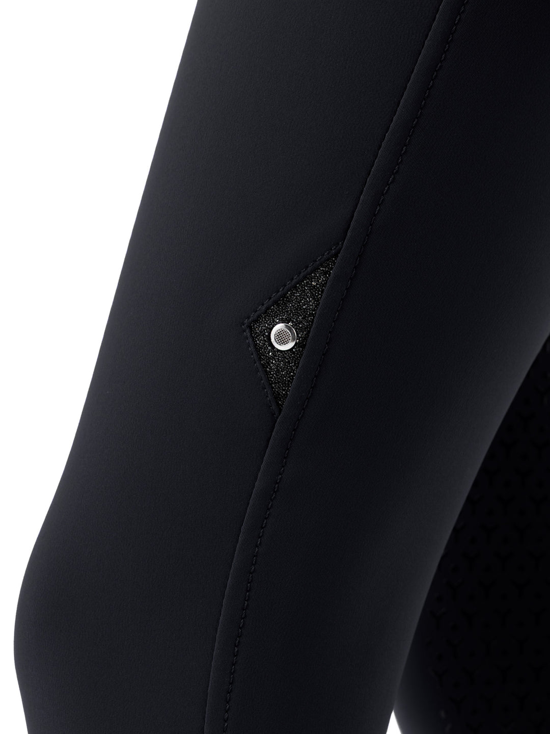 Crystalekh - Women'S Equiline Knee Grip High Waist Breeches With Crystal Fabric Inserts
