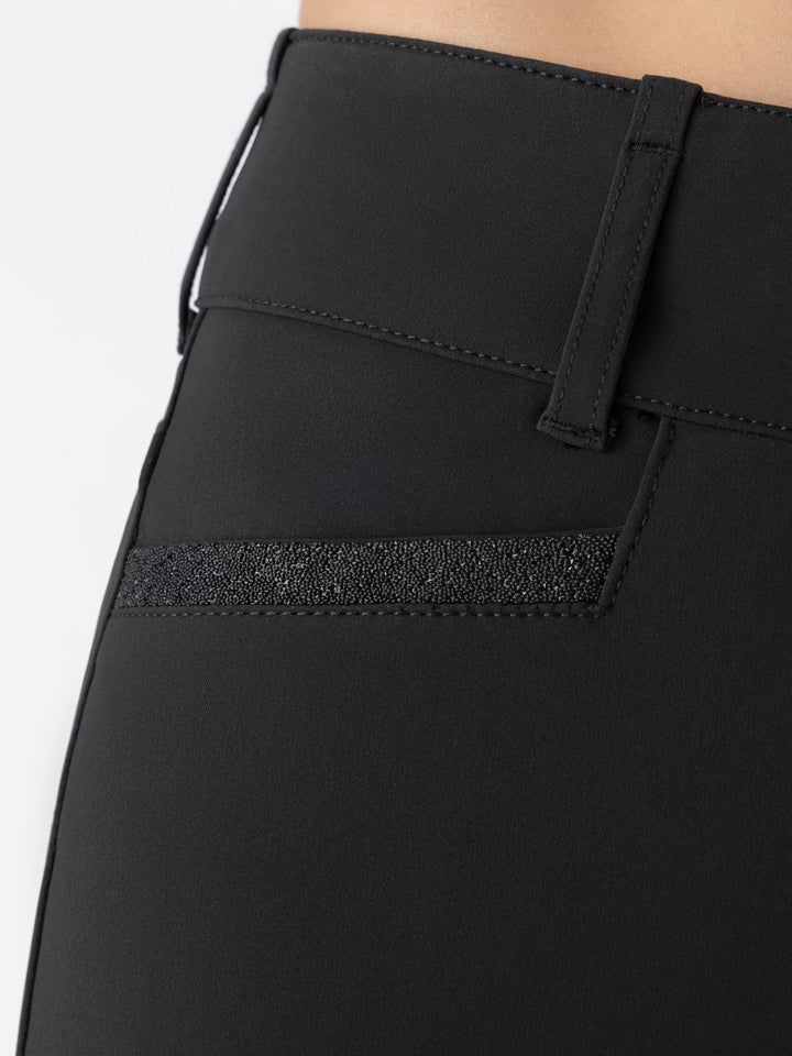 Crystalekh - Women'S Equiline Knee Grip High Waist Breeches With Crystal Fabric Inserts