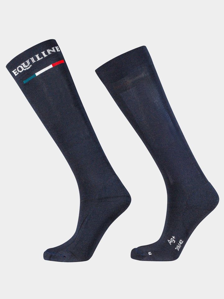 Silver Plus Light - Socks With Logo On Cuff