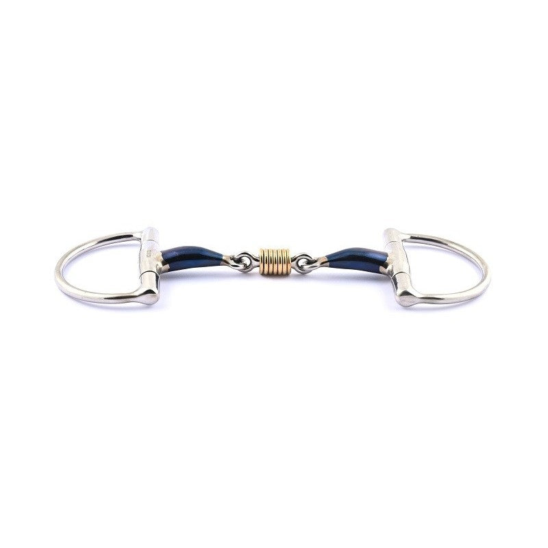 Eggbut Bit French Mouth Blue Steel With Copper Rings