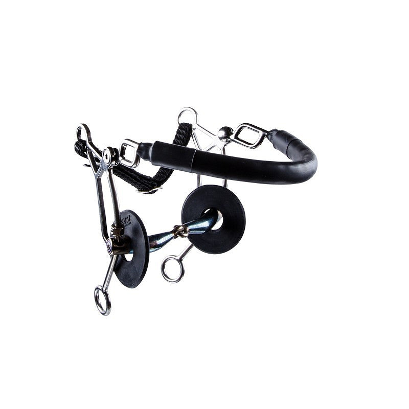 Sweet Iron Hackamore combi long-jointed-16