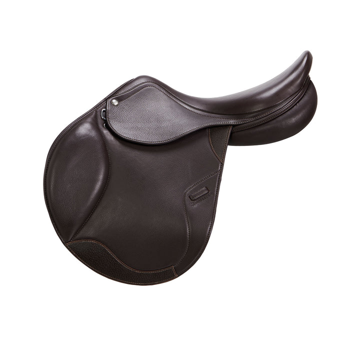 Jumping saddle double leather