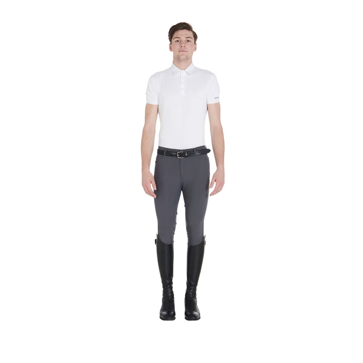 Slim fit breeches knee grip breeches with logo