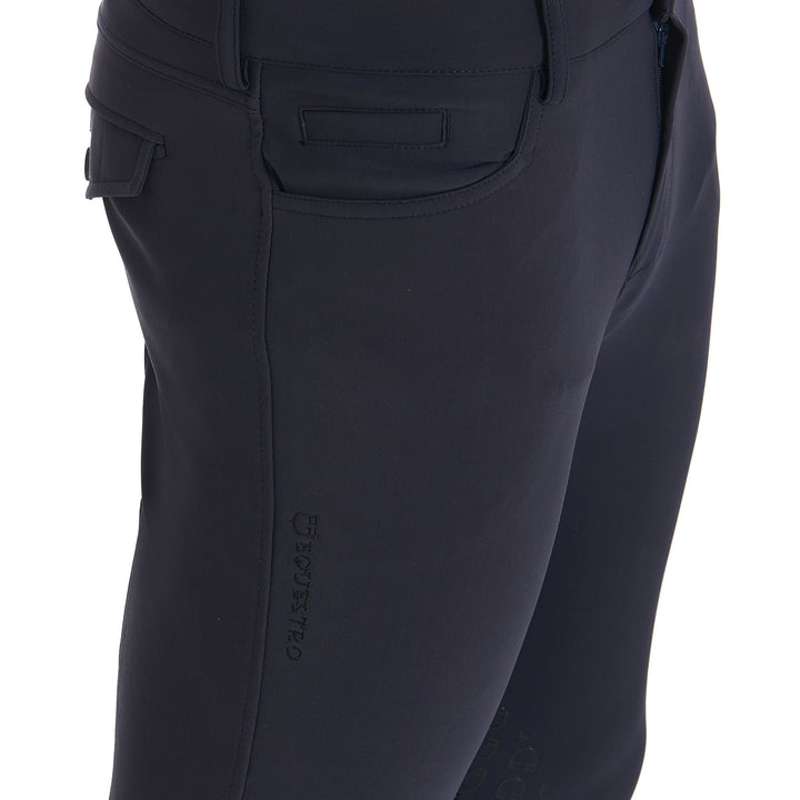Slim fit breeches knee grip breeches with logo