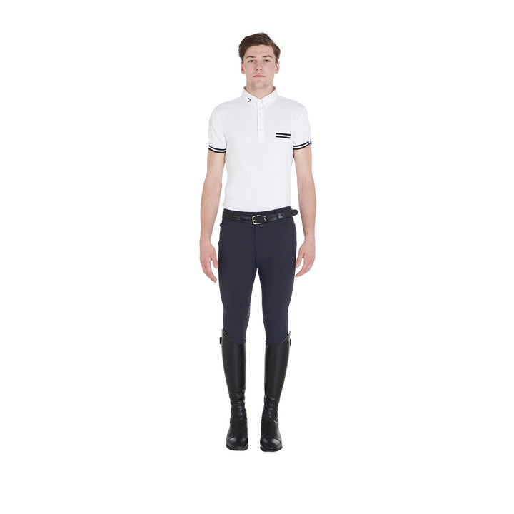 Slim fit breeches knee grip breeches with logo