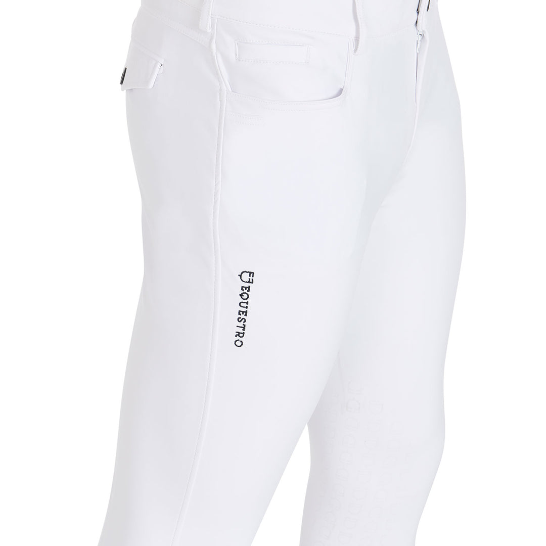 Slim fit breeches knee grip breeches with logo